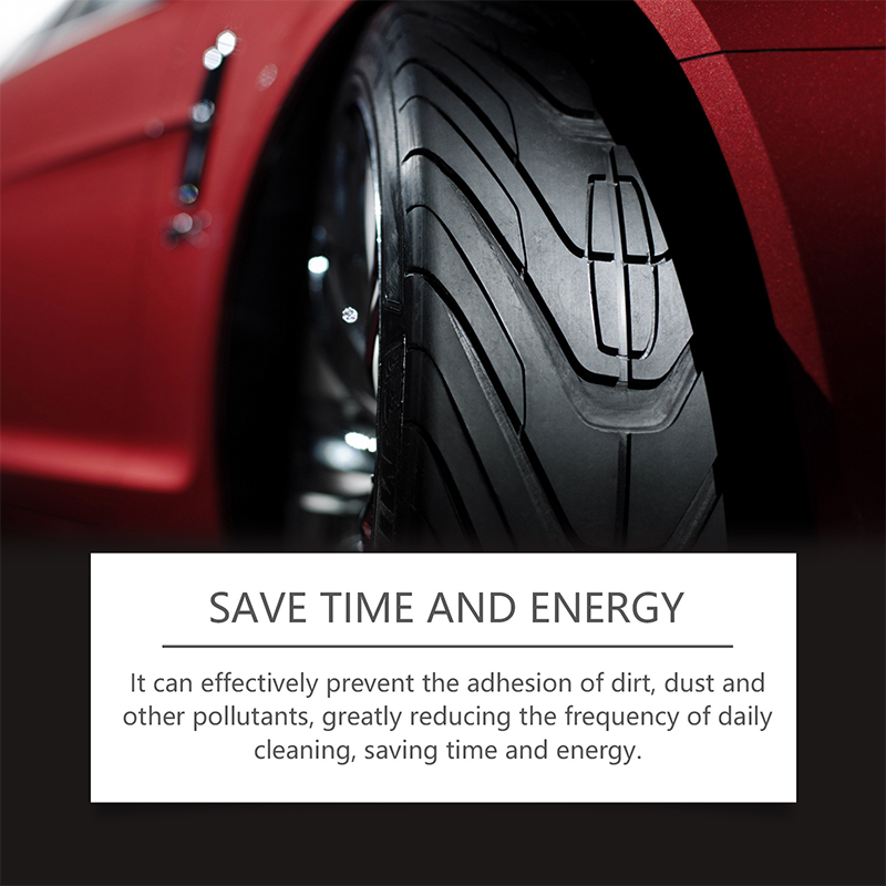 ✨ Tire wax – restores black gloss, blocks UV, repels dirt. Easy & quick!