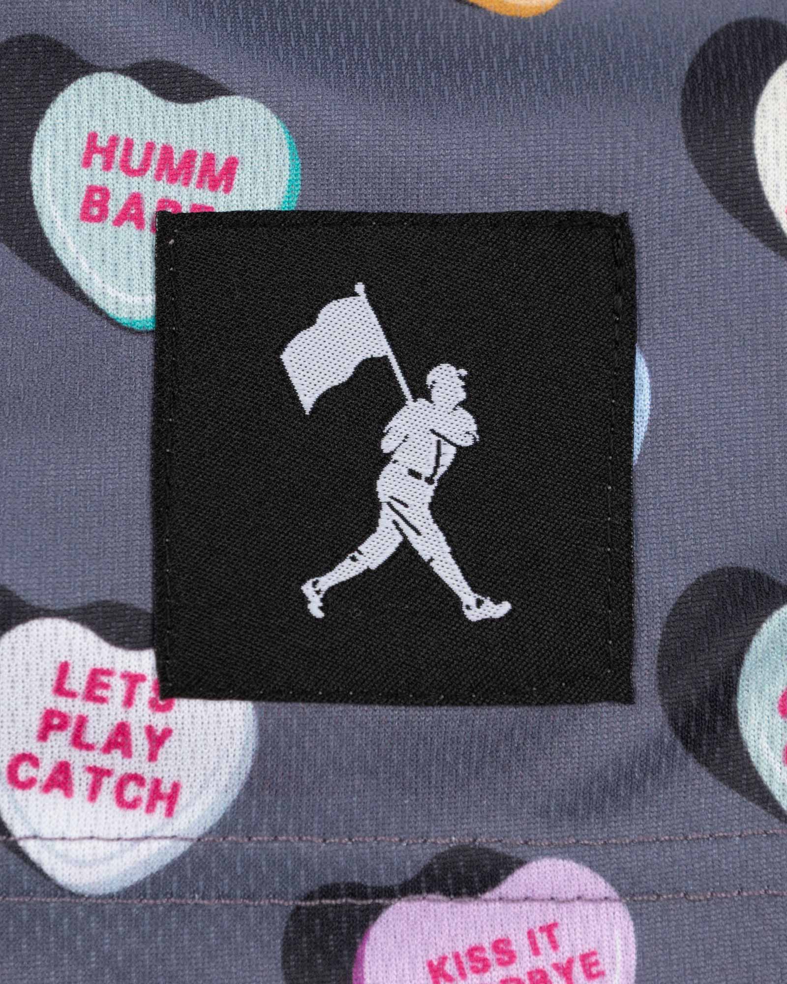 Candy Heart Diamond Air Mesh Shorts (Charcoal) - Youth