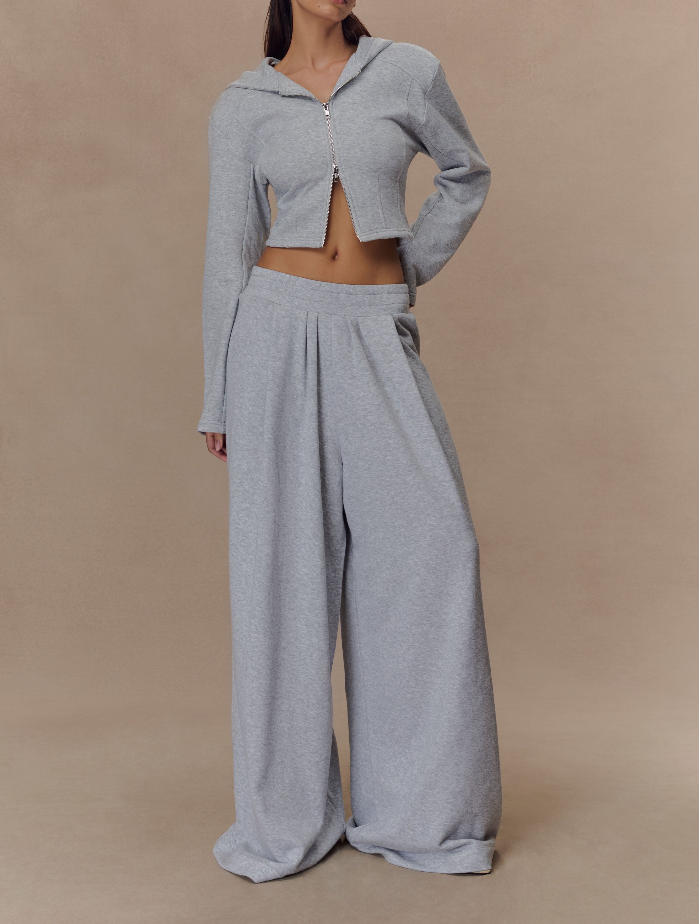 Marle Gathered Wide Leg Jogger
