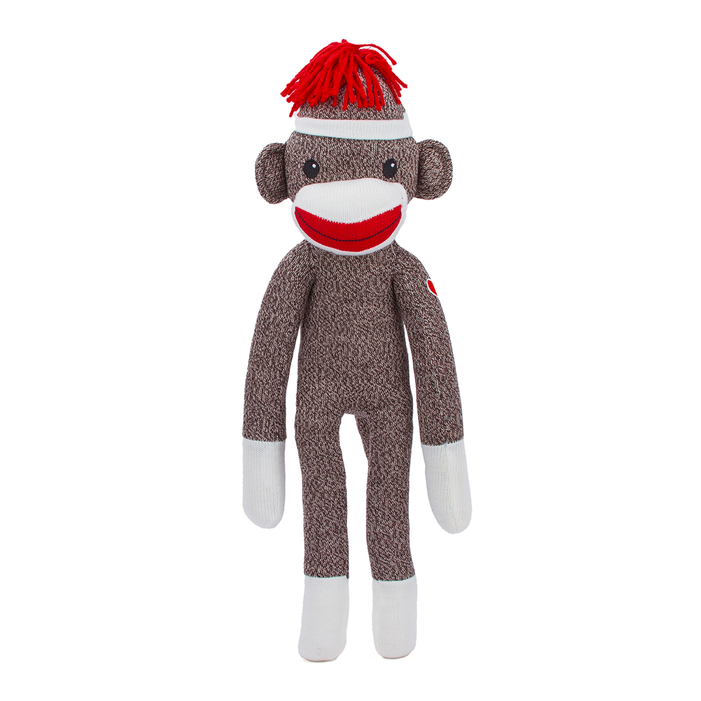 Sock Monkey 20inch Brown