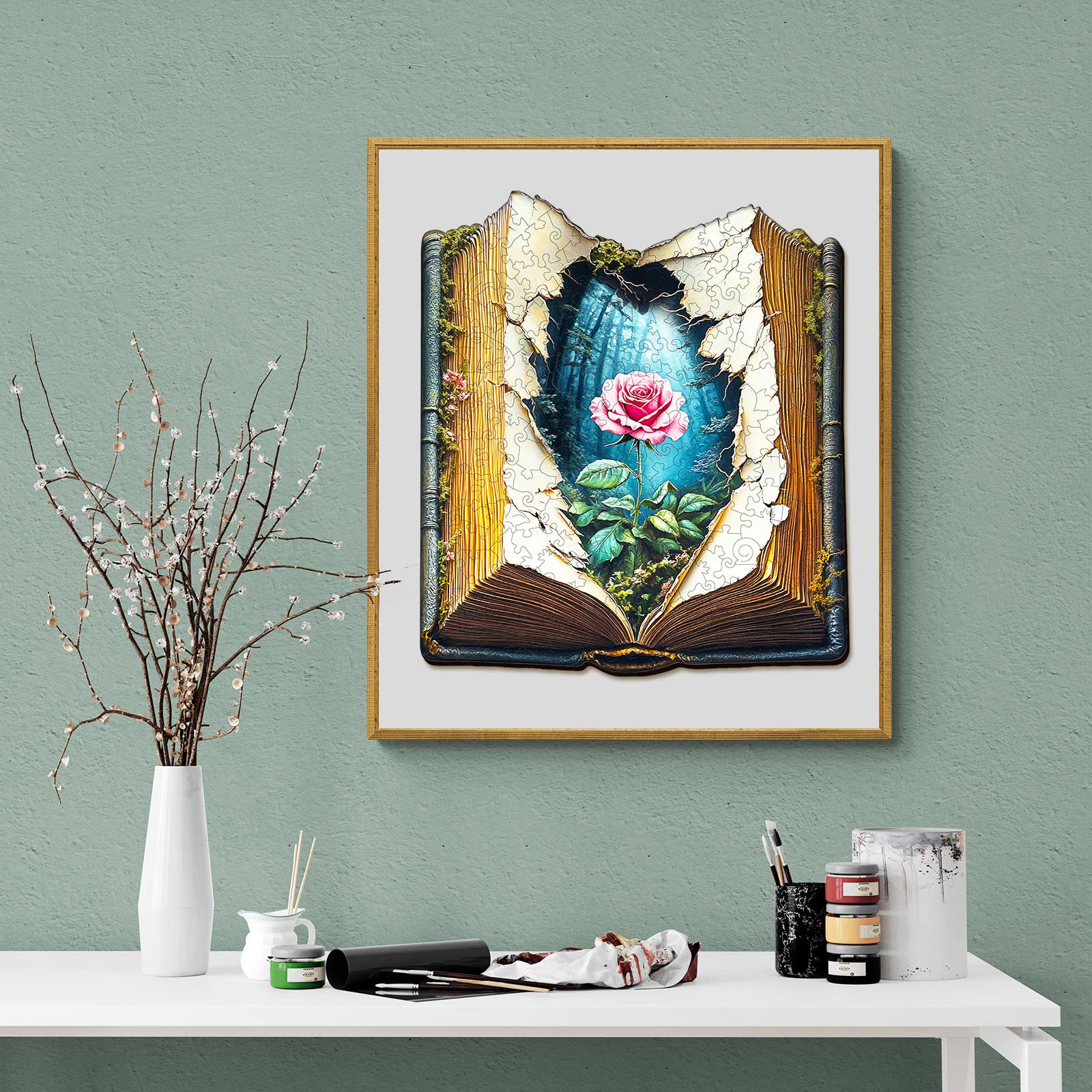 Blooming Story  Wooden Jigsaw Puzzle