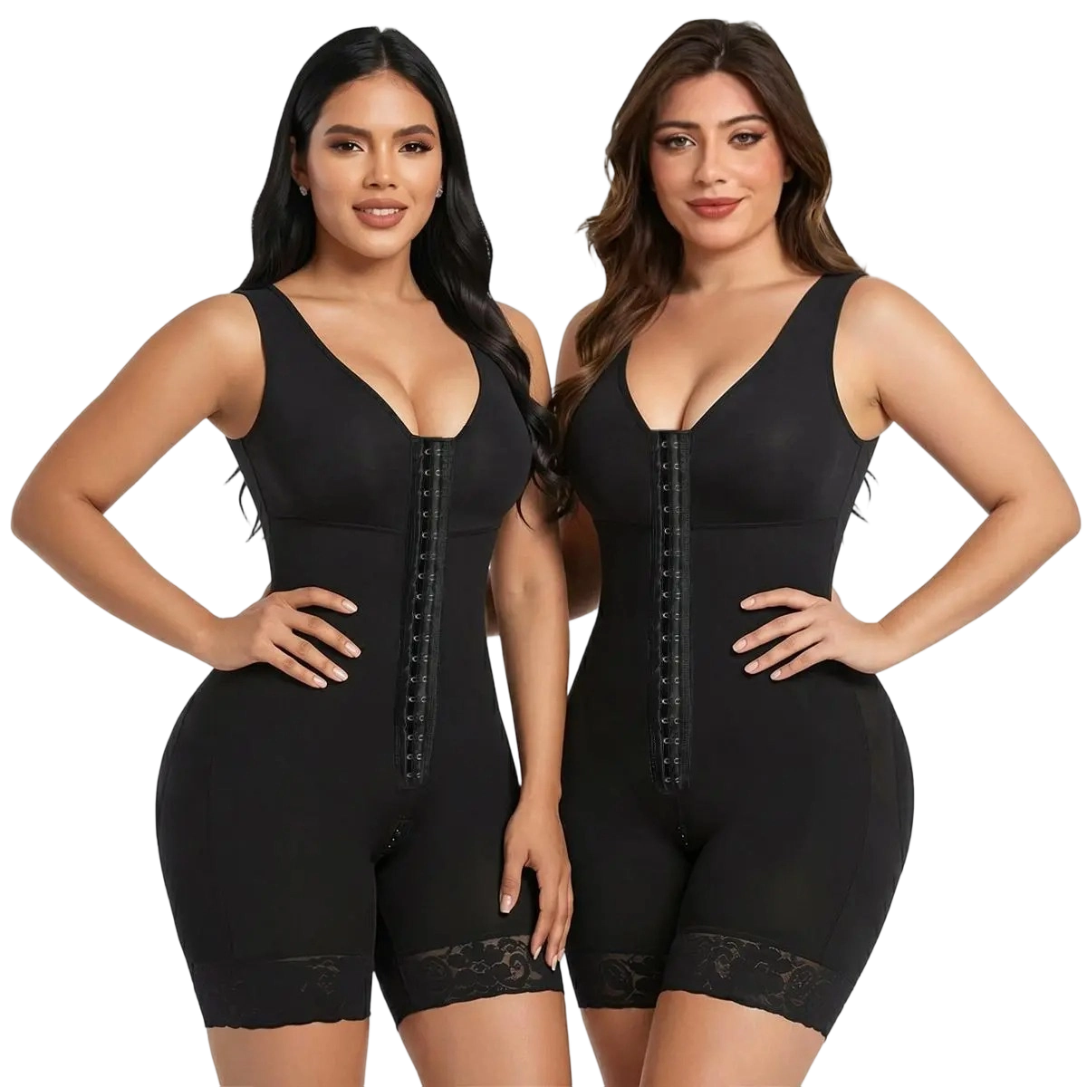Women's High-Compression Tummy Control & Butt Lifter Full Body Shaper with Hook Closure