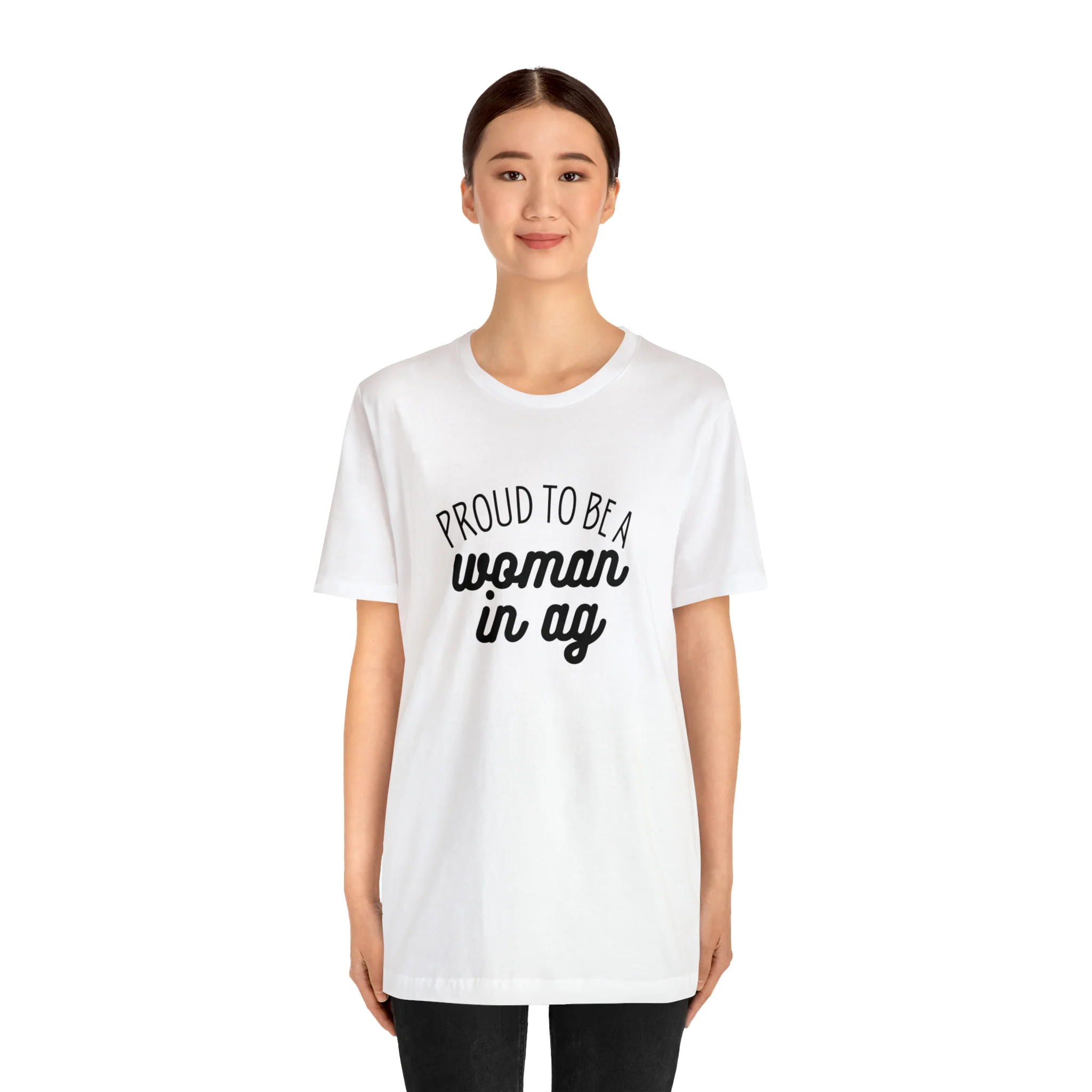 Woman in Ag Unisex Jersey Short Sleeve Tee