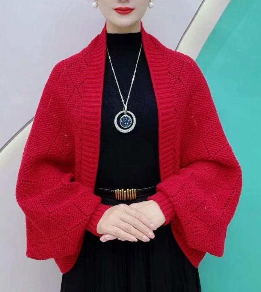 🔥2025 New Fashion🔥Hollow Out Knitted Shawl Coat