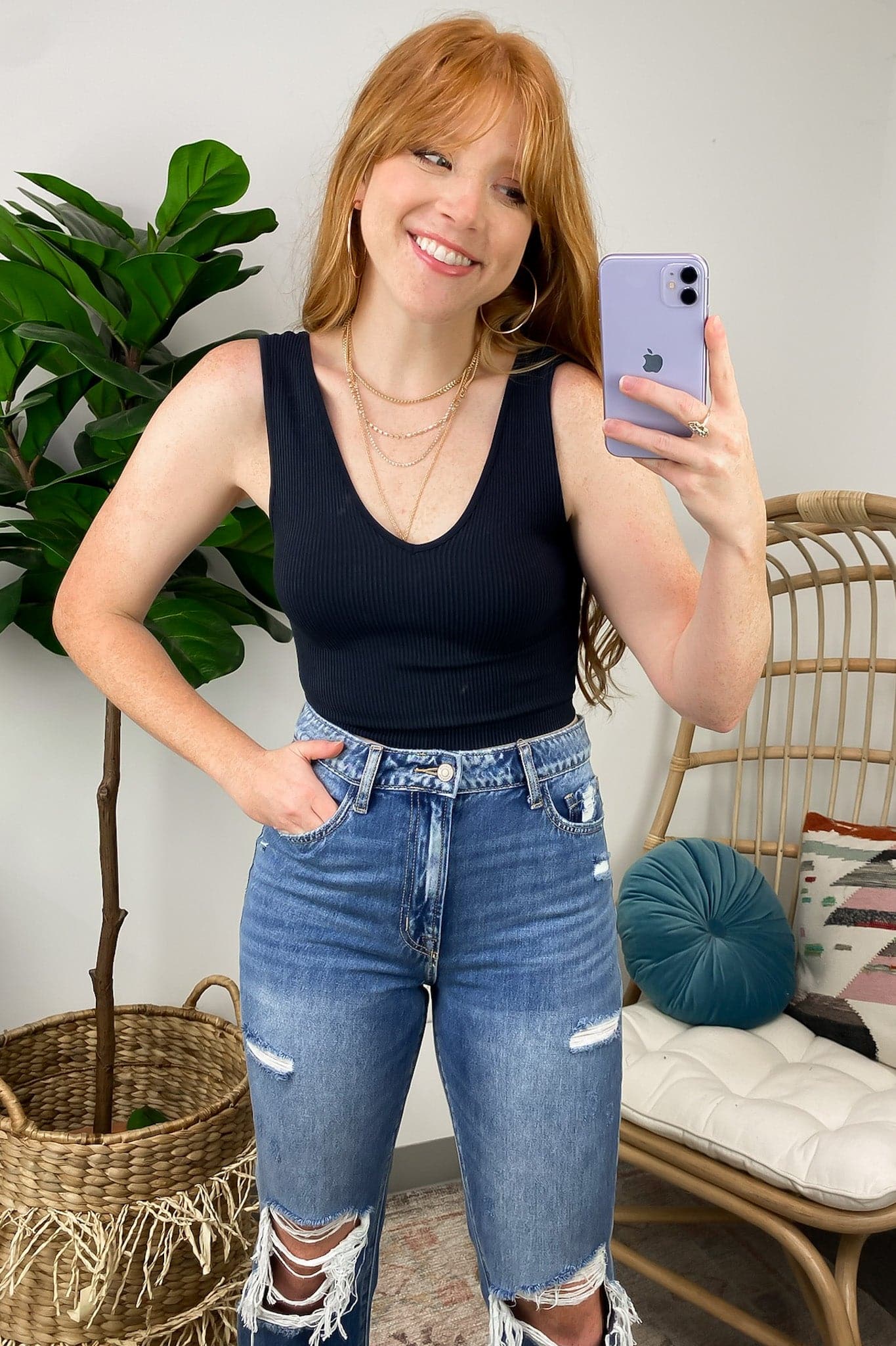 Ribbed Reversible Brami Top