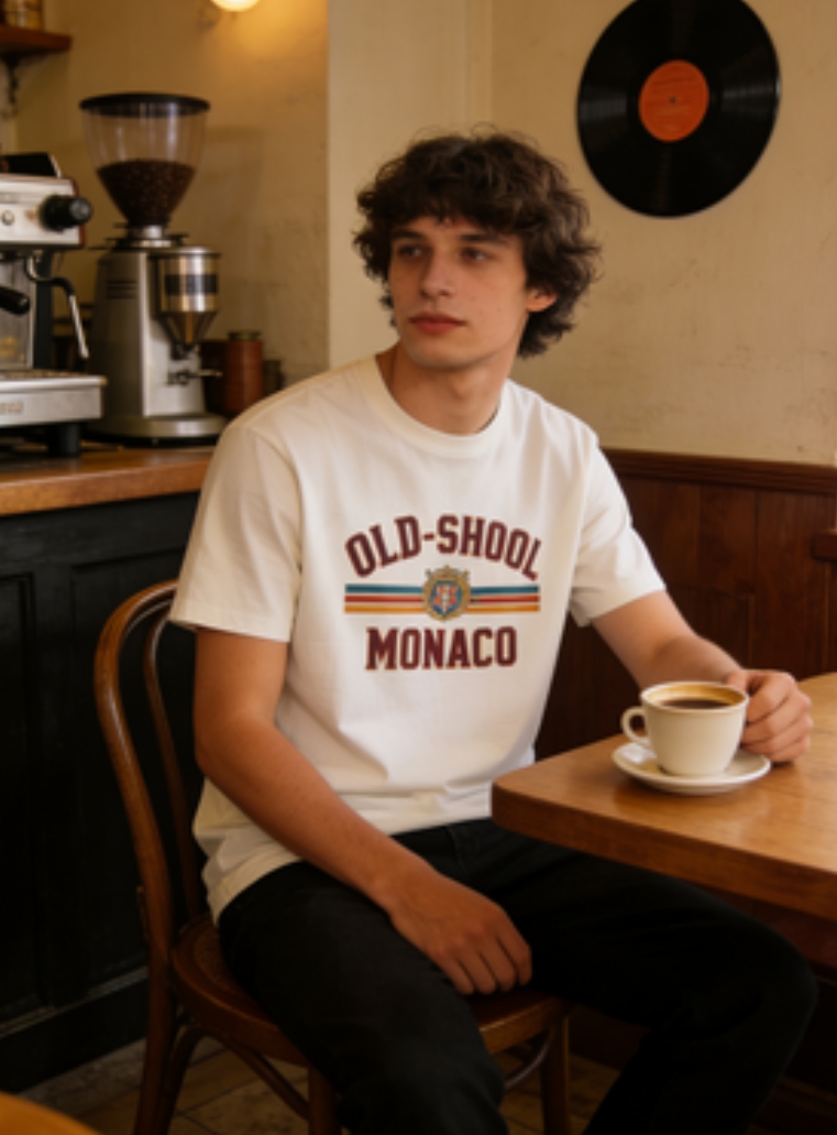 OLD-SCHOOL MONACO TEE | Vintage Vibe Essential