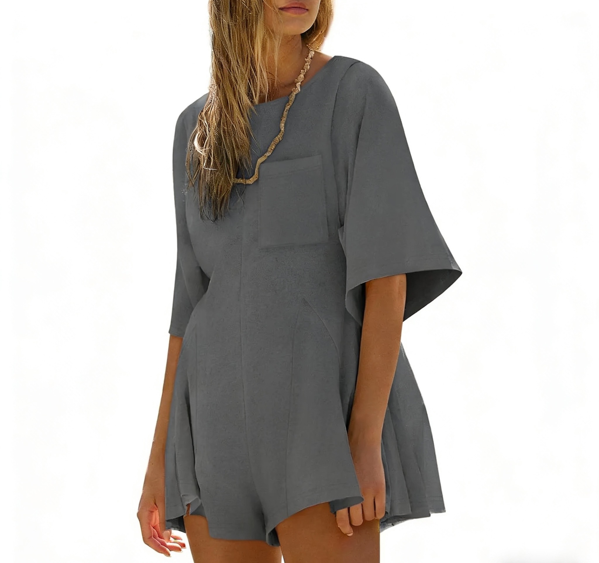Women's Casual Short Sleeve Romper