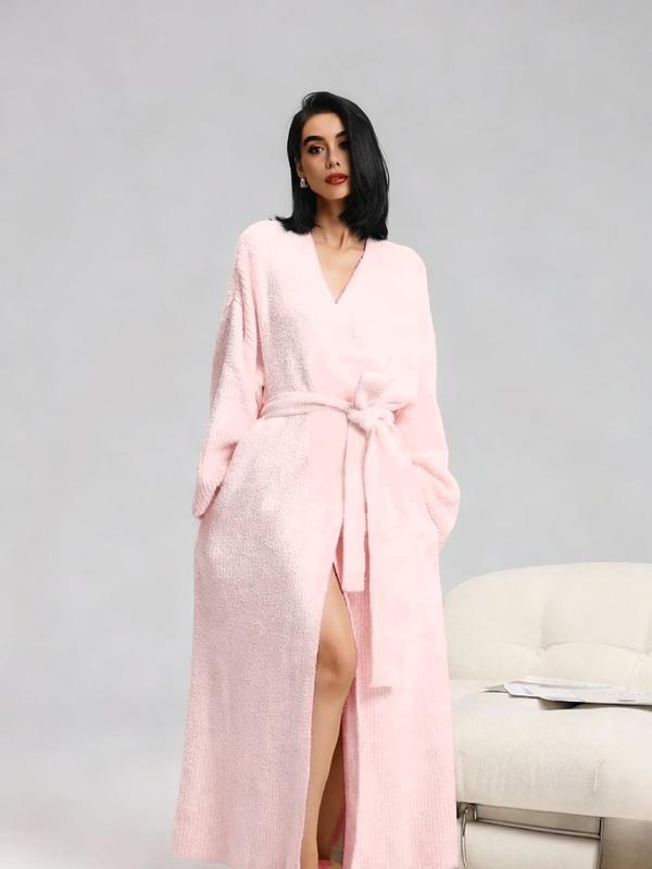 Women's Double-Sided Plush Robe - Soft