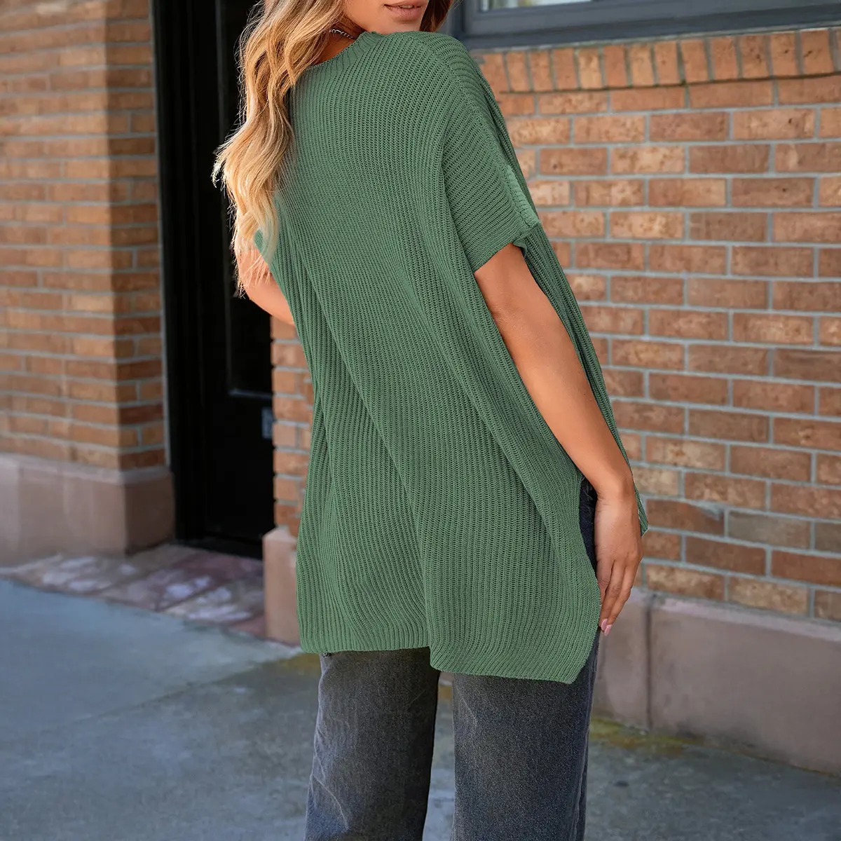 ✨✨Women’s Oversized Ribbed Knit Top