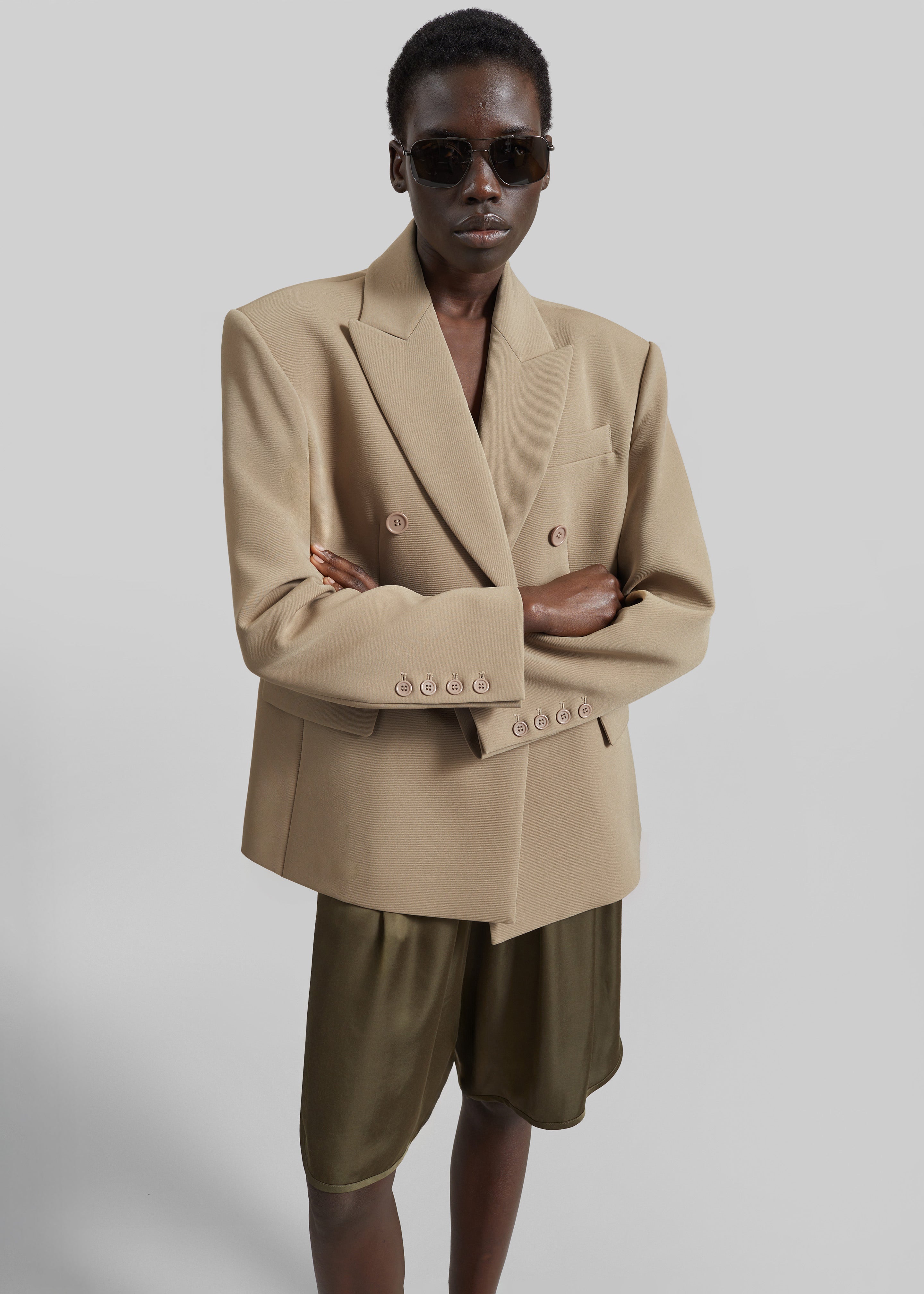 Doyer Cinched Blazer - Beige