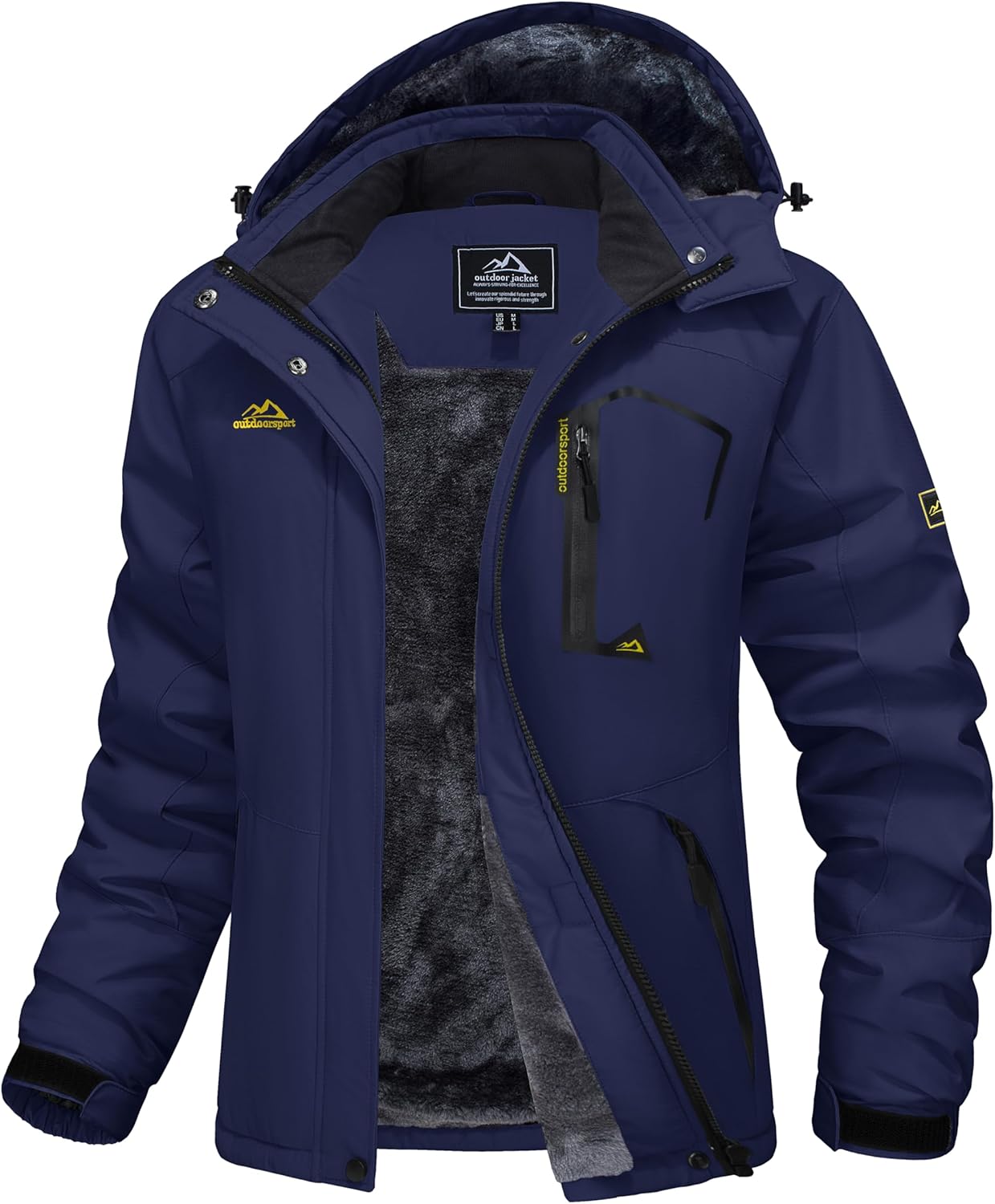 Ski Jacket Waterproof Insulated Snow Coat with Hood