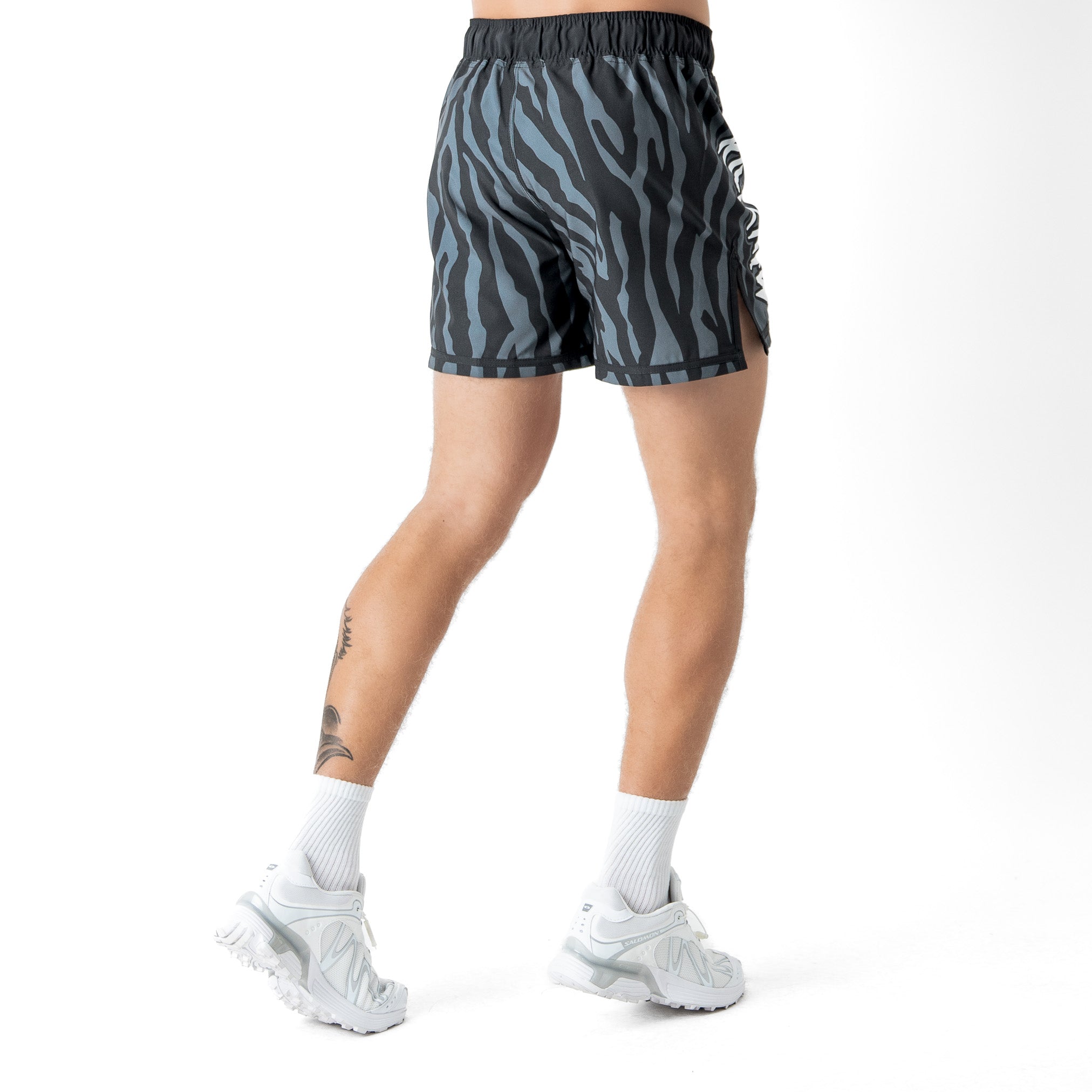 BSEM FIGHT SHORTS (THAI CUT) - BLACK ZEBRA