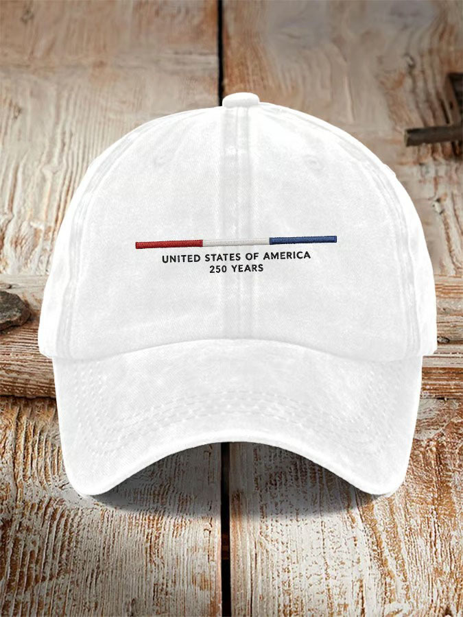 Neutral retro American Independence Day printed casual baseball cap