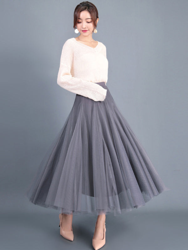 A-Line Skirt Midi Skirt