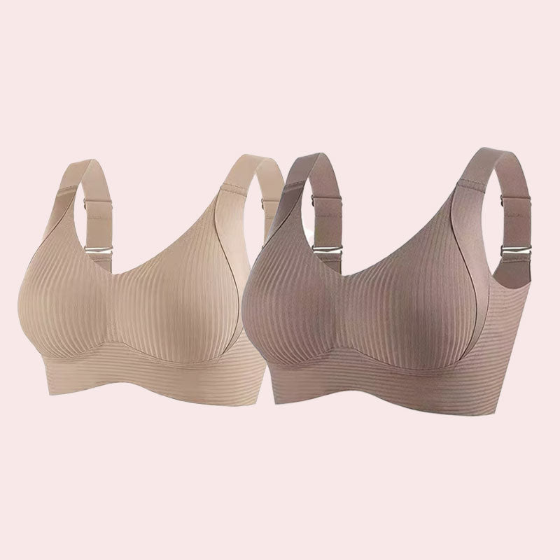 🎁Women's Ribbed Push Up Adjustable Wireless Bra✨🎁Buy 1 Get 9 Packs🔥