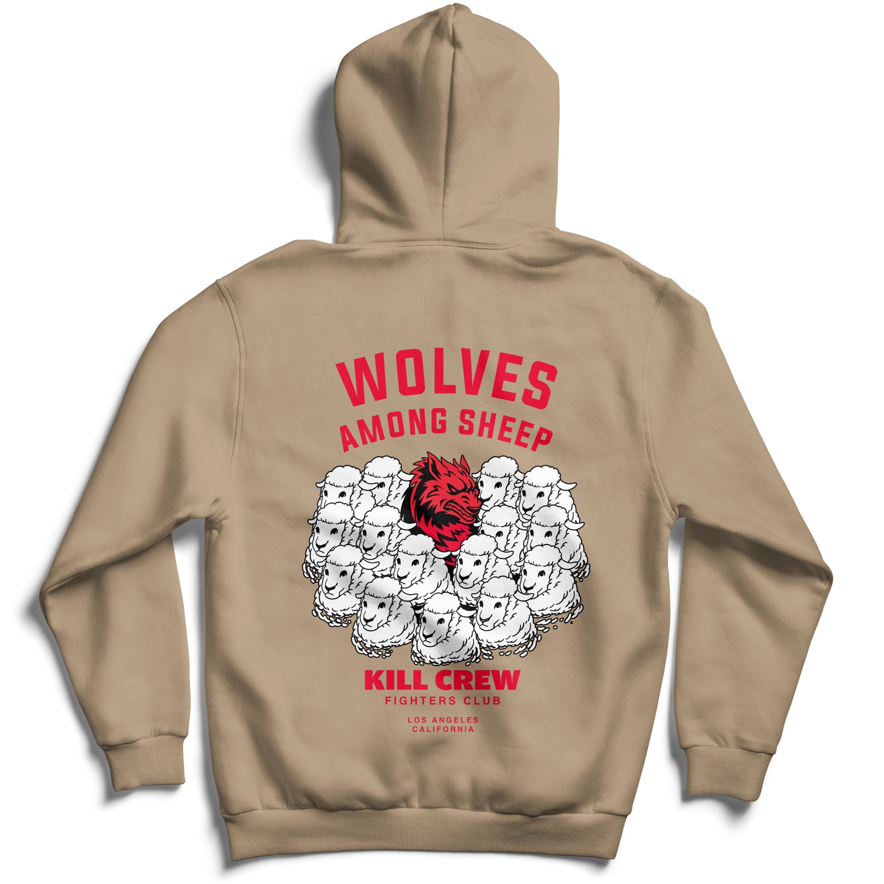 WOLVES AMONG SHEEP HOODIE v2 - SAND