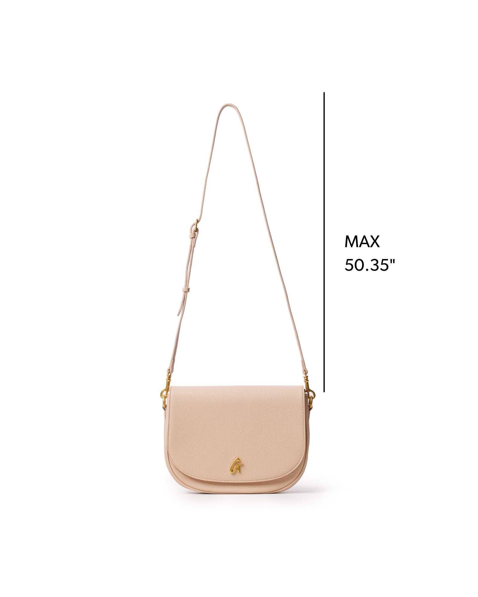 LARGE PEBBLE SHOULDER BAG - NUDE