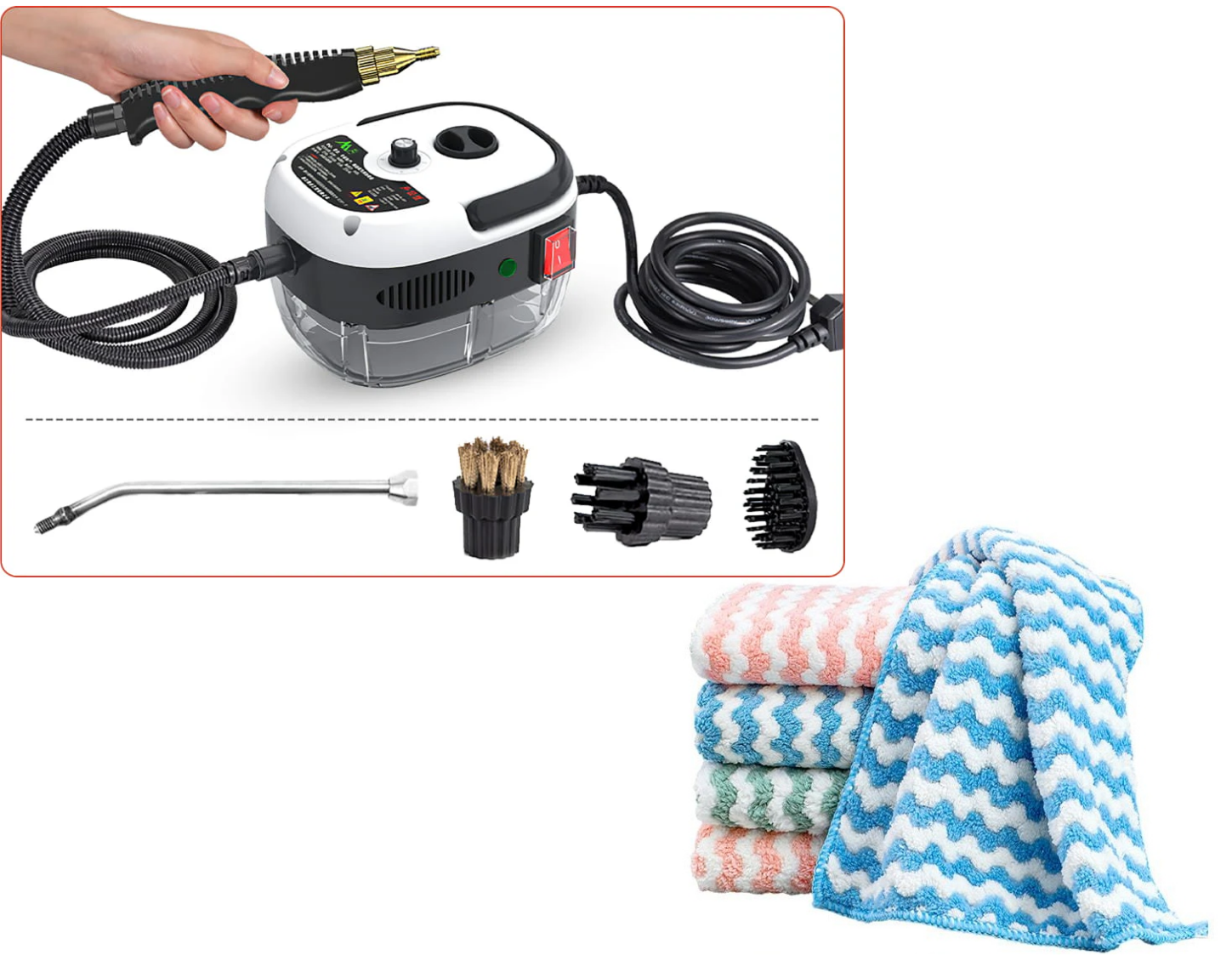 📢📢50 % OFF !!⏰⏰2500W Handheld High-Temperature Pressurized Steam Cleaner