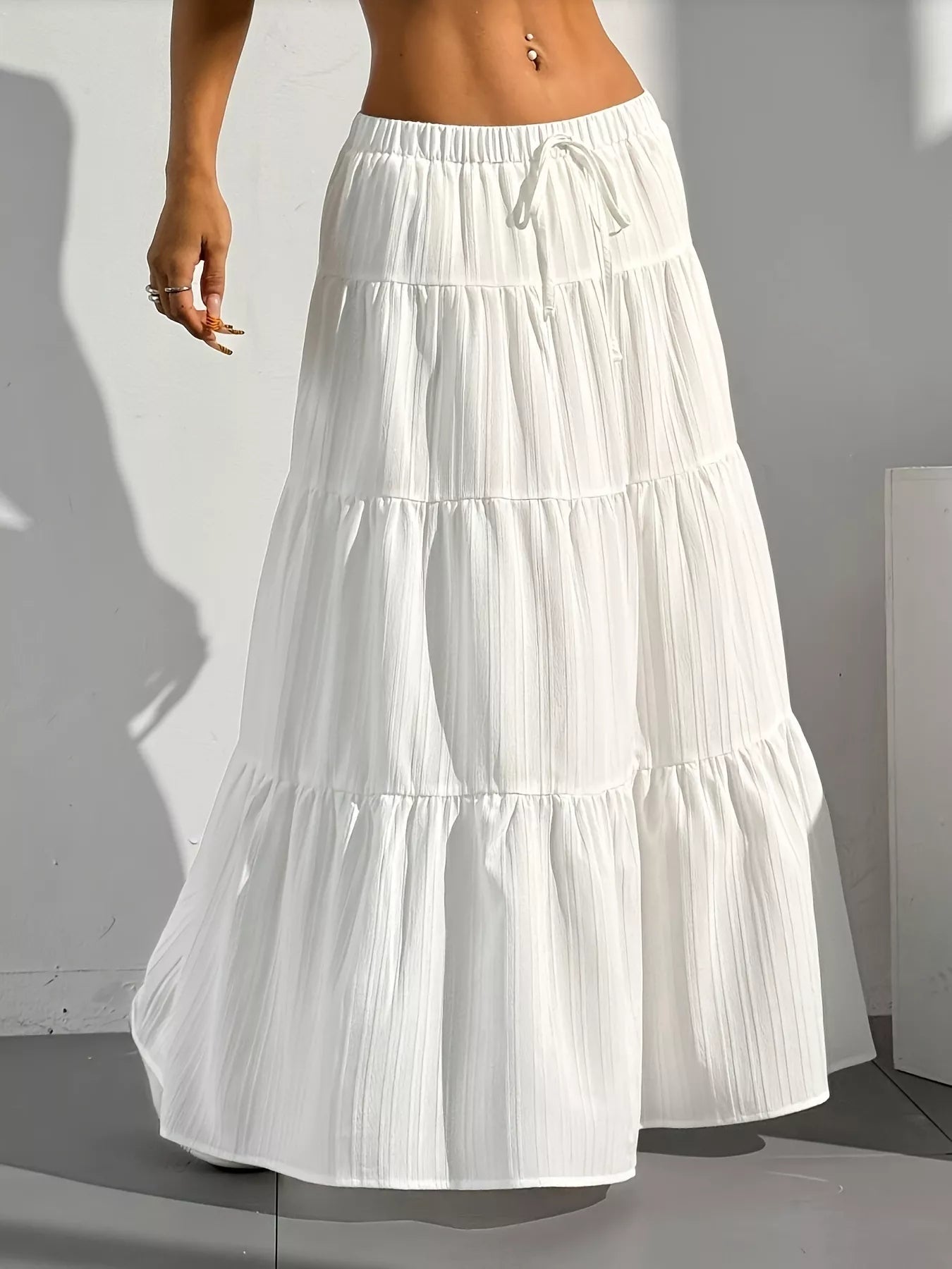 Flowy Tiered Maxi Skirt