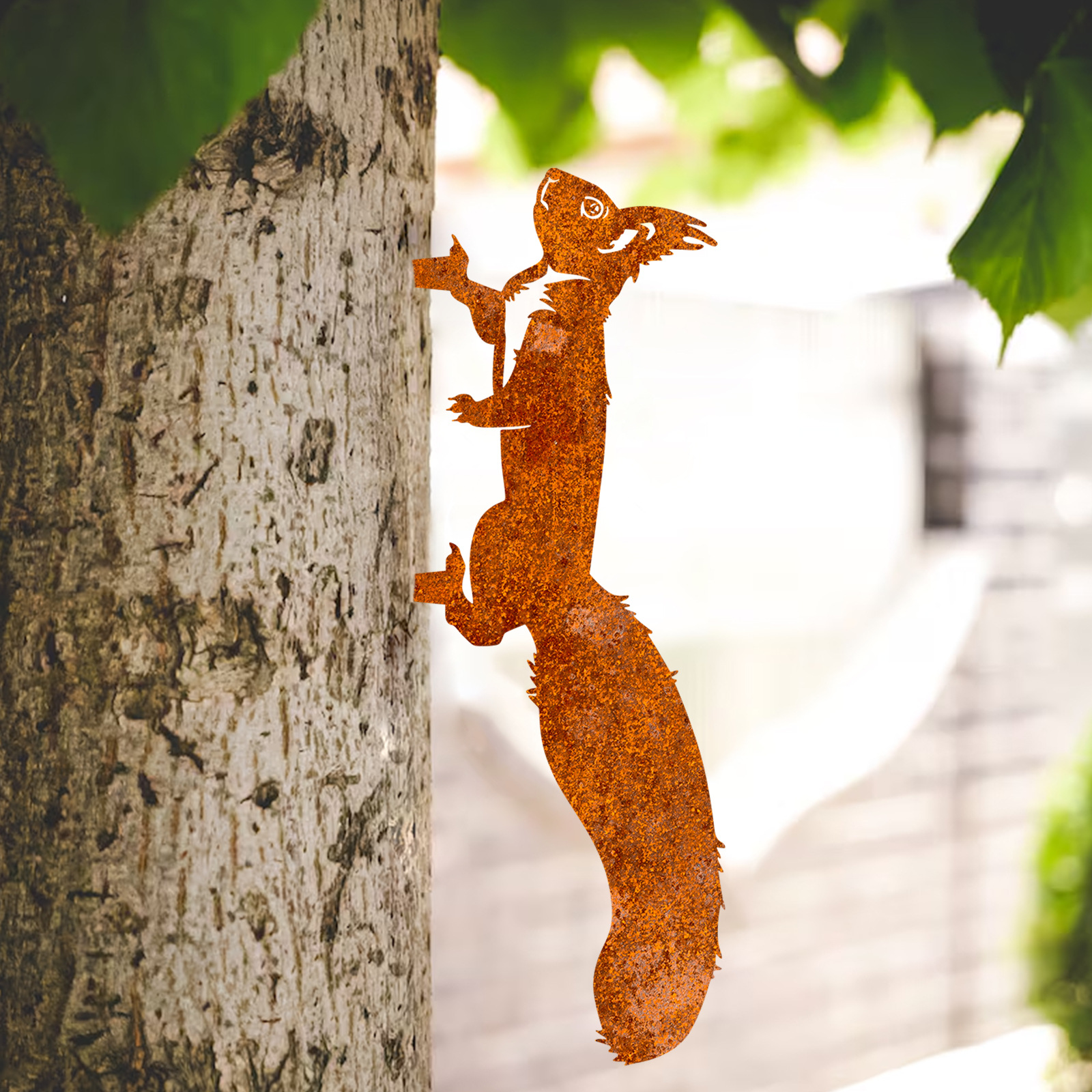 Farm Peeping Animal Rusty Metal Art Outdoor Decor