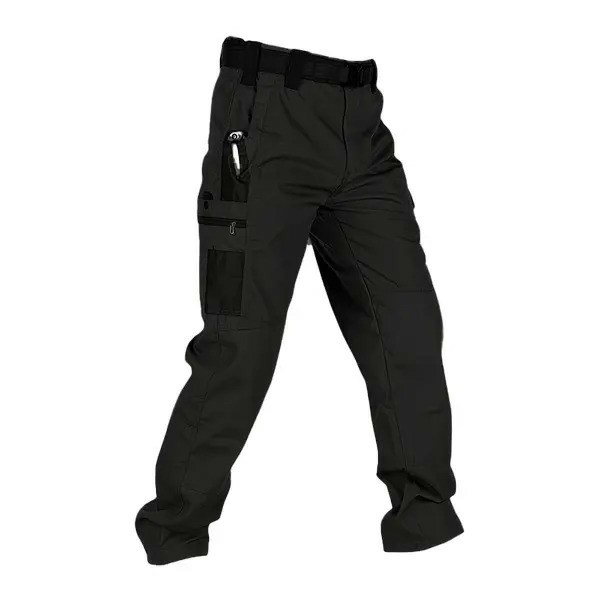Men's Tactical Work Pants with Multi-Pocket Zipper Design – Durable Outdoor Utility Trousers