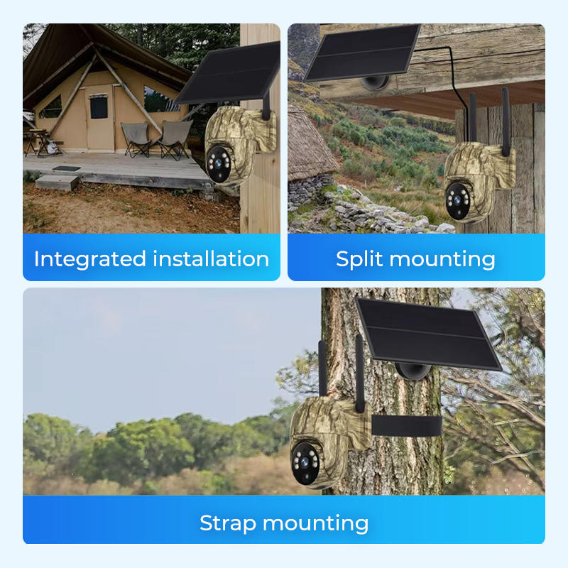 Solar-Powered PTZ Security Camera