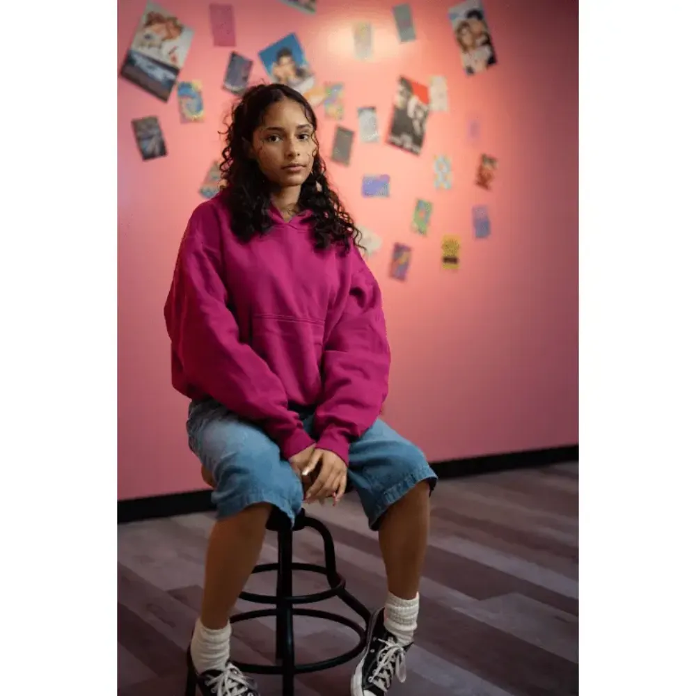 Adult Double Layer Cropped Perfect Hoodie