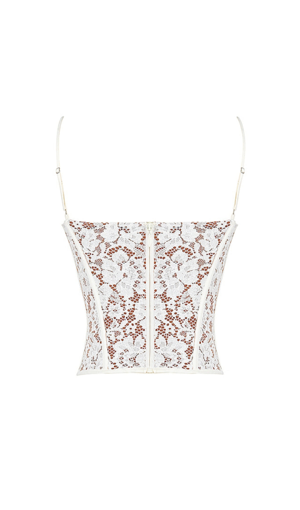 MILA IVORY LACE UNDERWIRED CORSET TOP