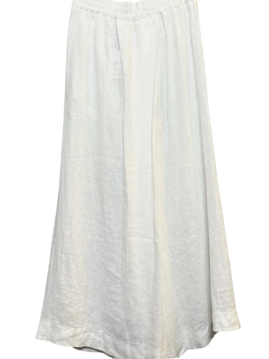 Women's Cotton And Linen Casual Wide Leg Pants