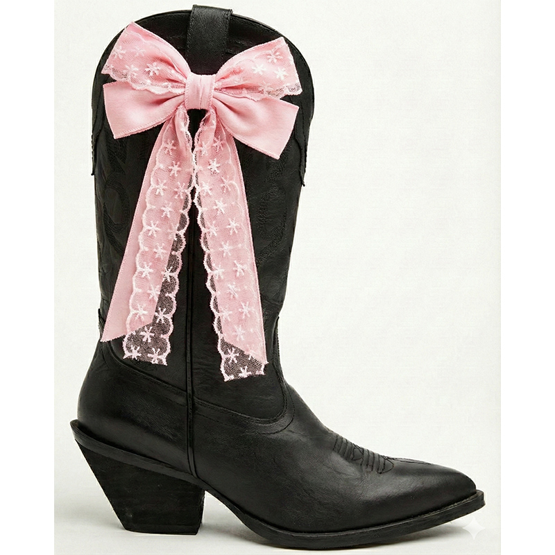 Women's Lace Boot Bow