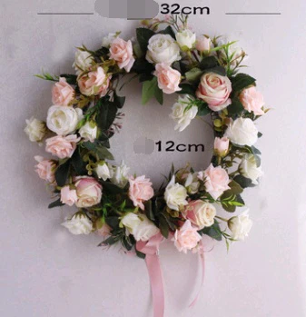 Silk Rose Wreath