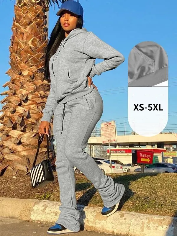 Womens Sweatshirt 2 Piece Pants Set