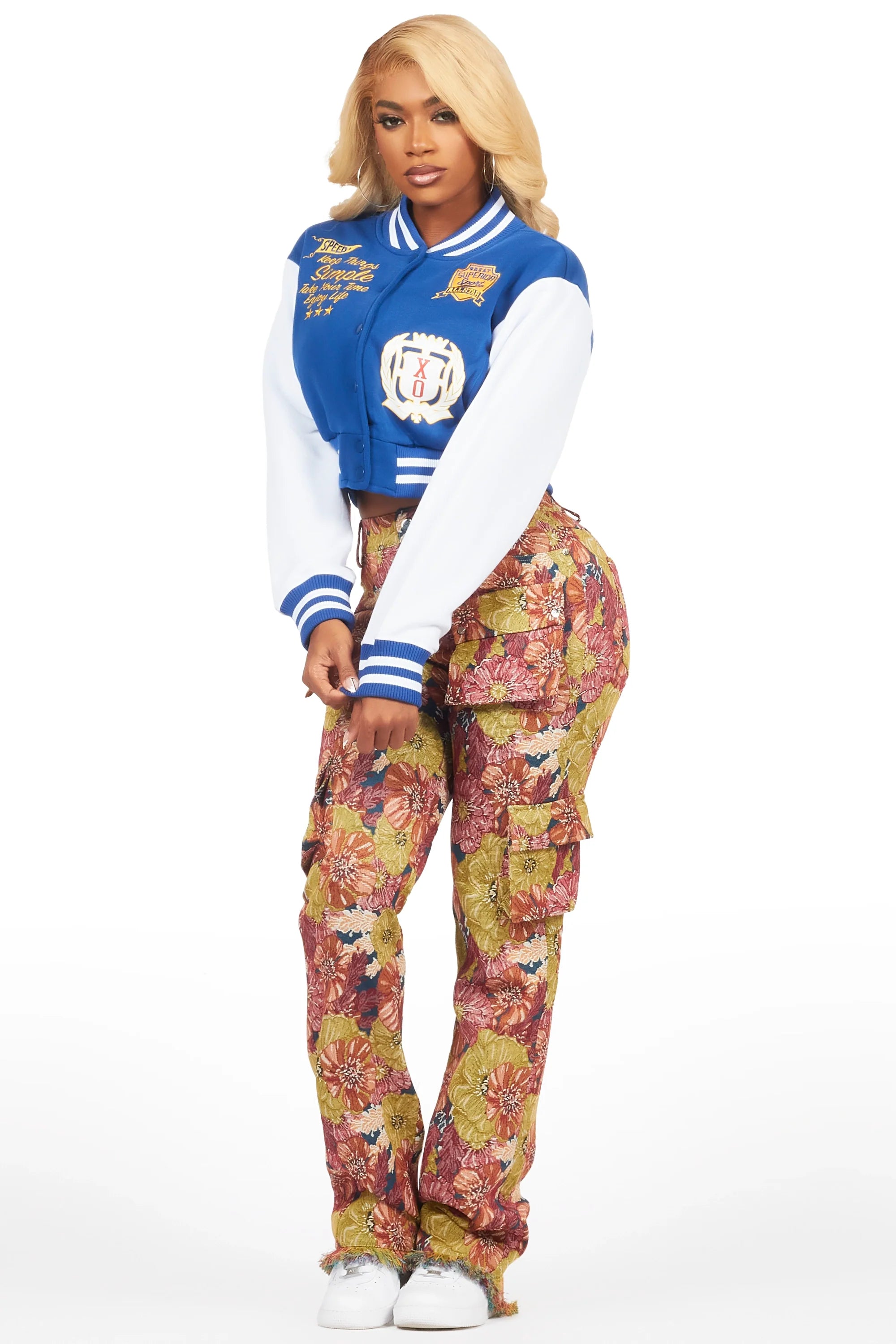 Turhon Royal Blue Varsity Jacket