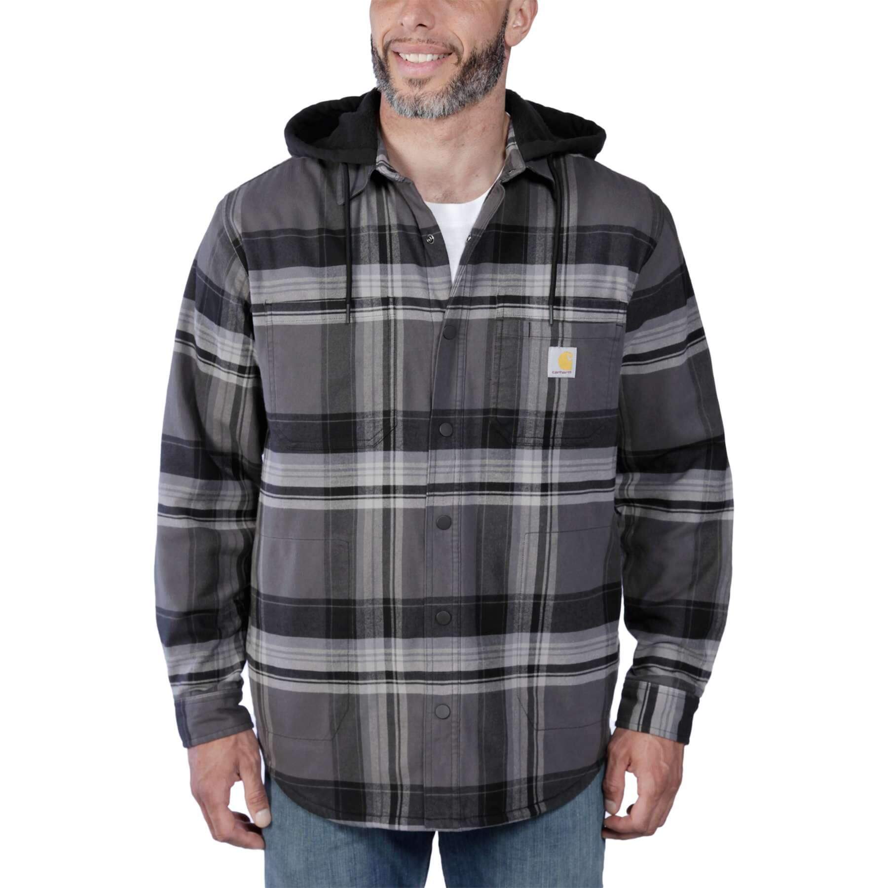 CHT Flannel Sherpa-Lined Relaxed Fit Shirt Jacket 105938