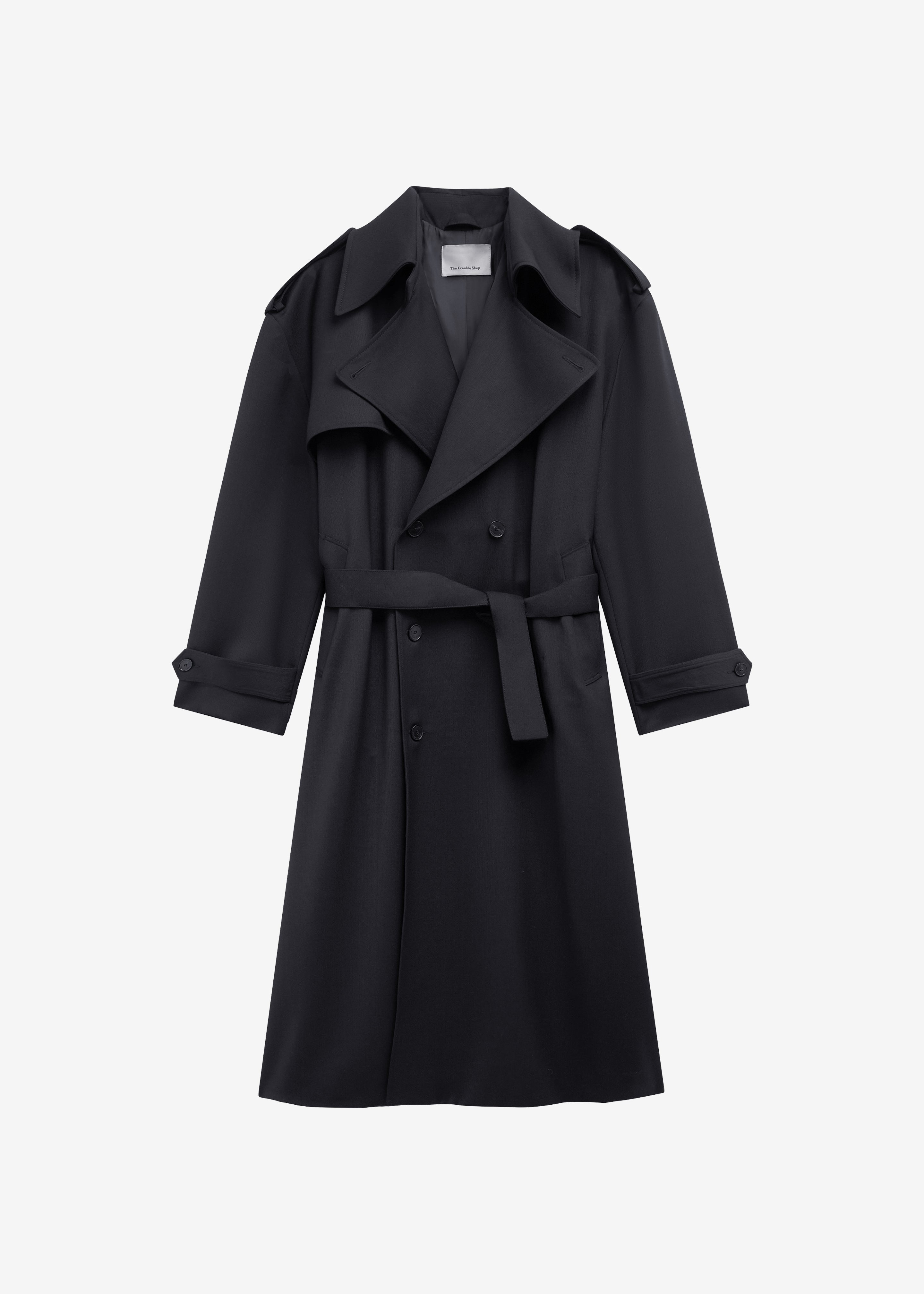Dursley Tailored Trench Coat - Black