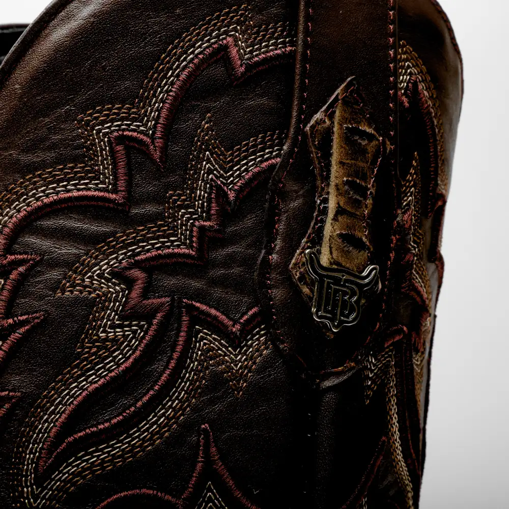 Orix Caiman Hornback Leather Boots - Square Toe