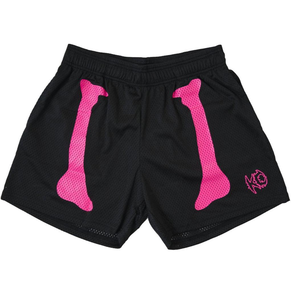 VENTED MESH SHORTS BONE DRY - BLACK / PINK