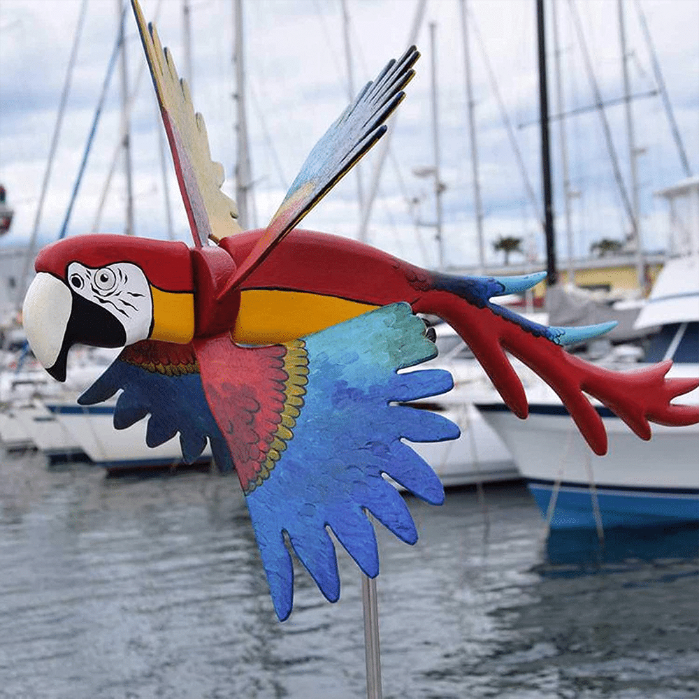Birds Windmills Parrot & Seagull