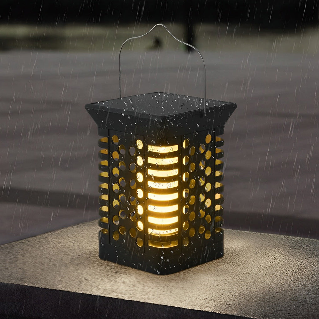 Intelligent Light Sensing LED Rechargeable Portable Solar Lanterns Outdoor