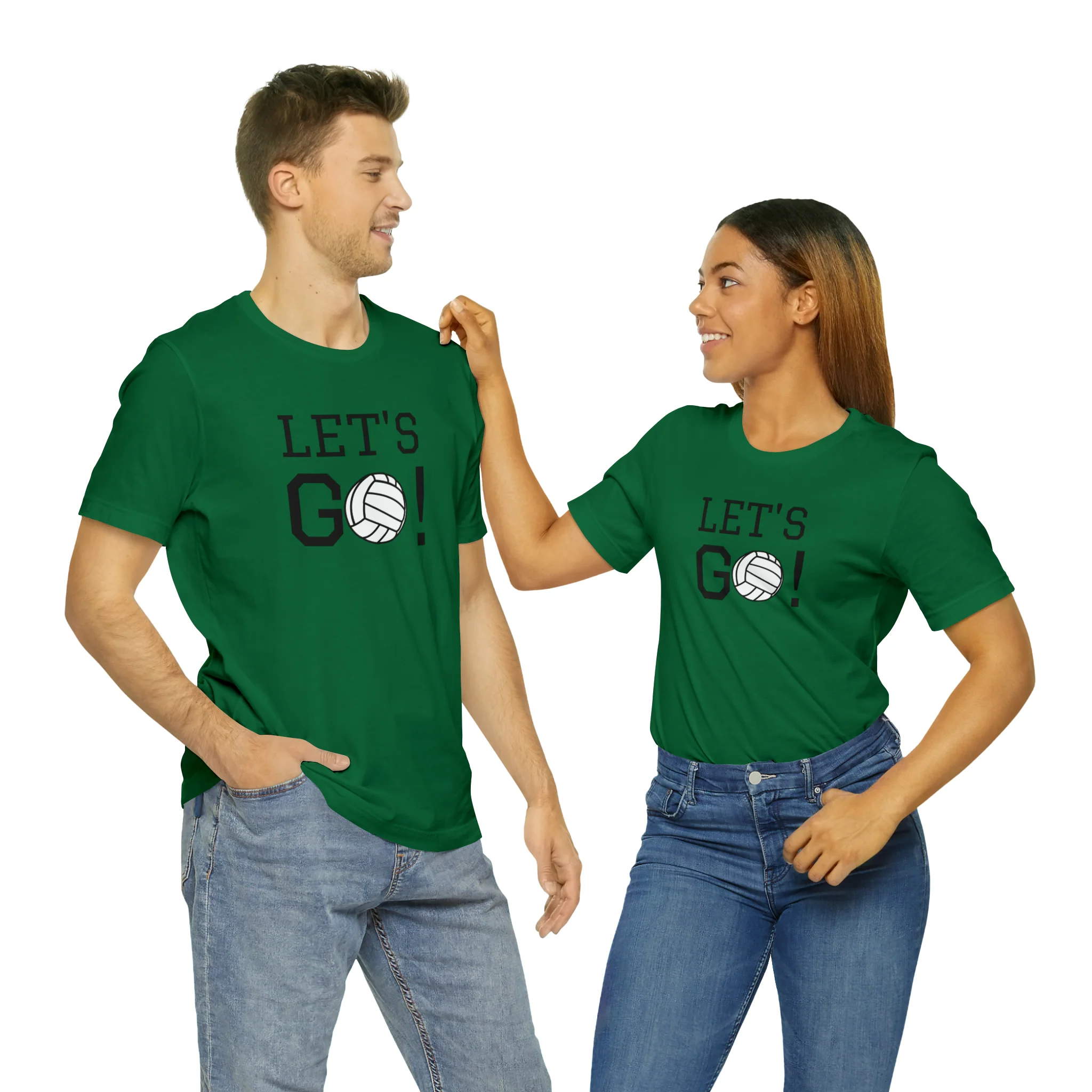 Let's Go! Volleyball Unisex Jersey Short Sleeve Tee