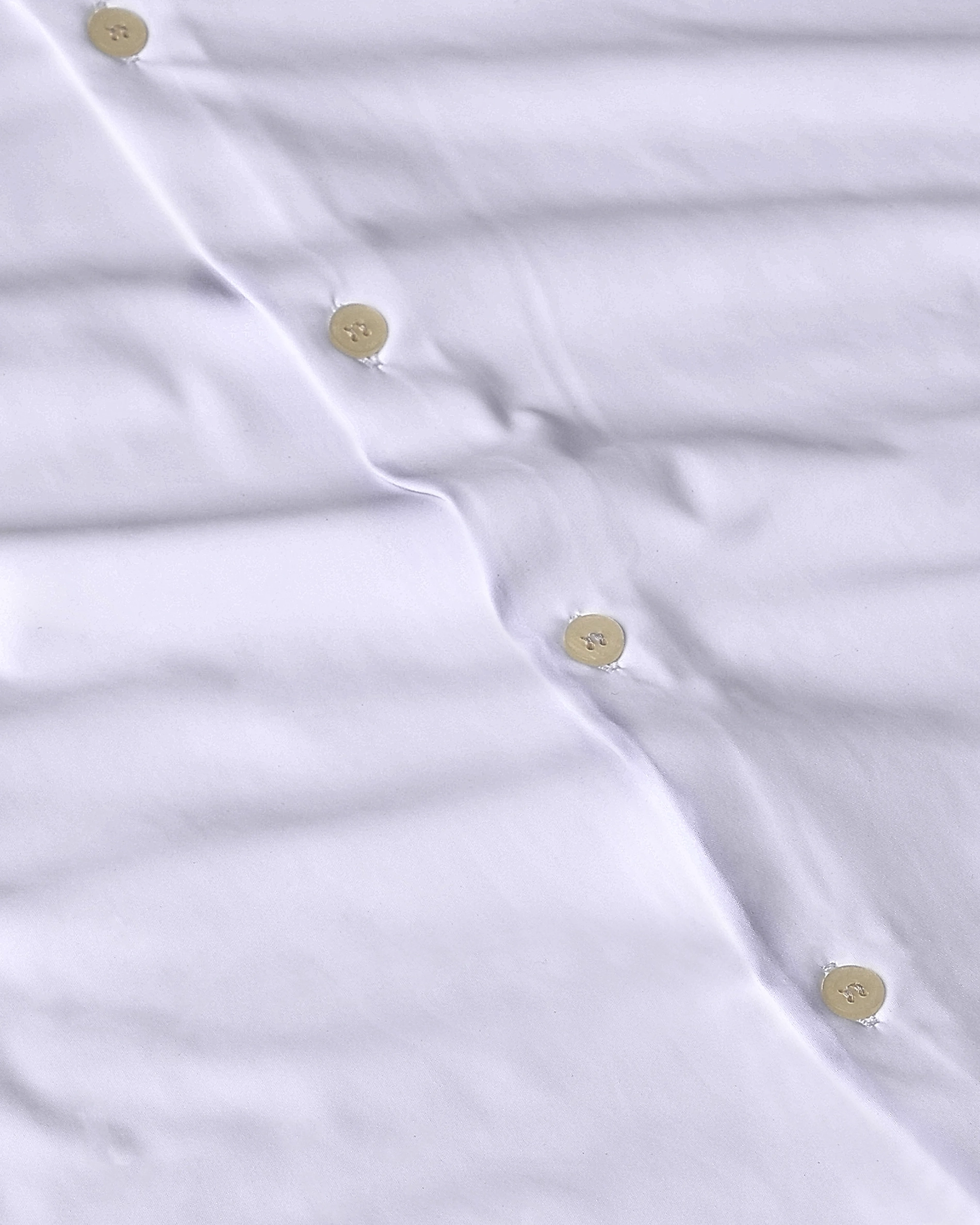 Leisure Simple Slim-Fit Breathable White Shirt