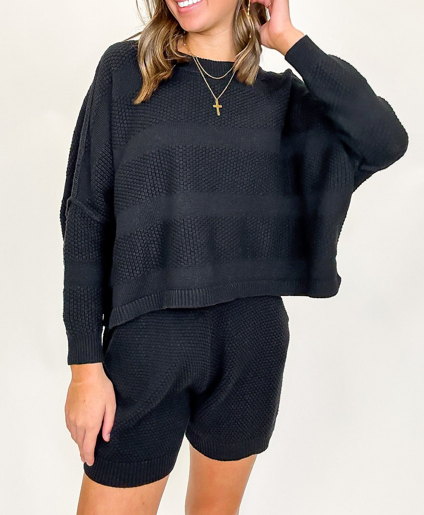 Ease Relaxed Fit Knit Top and Shorts Set