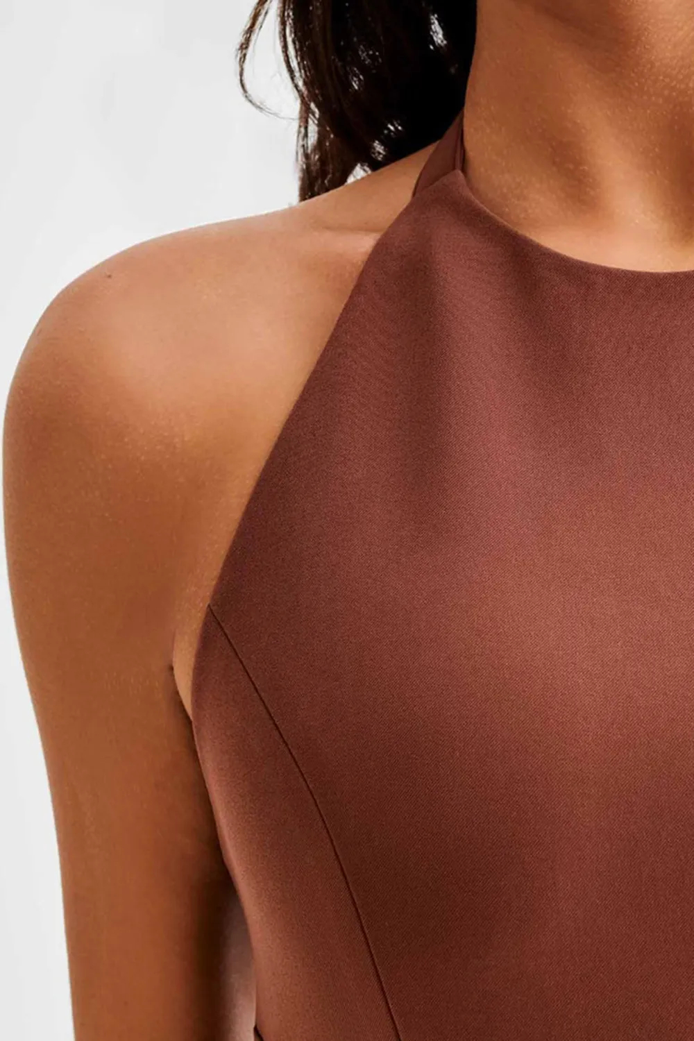 Suiting Halter Top With Buckle