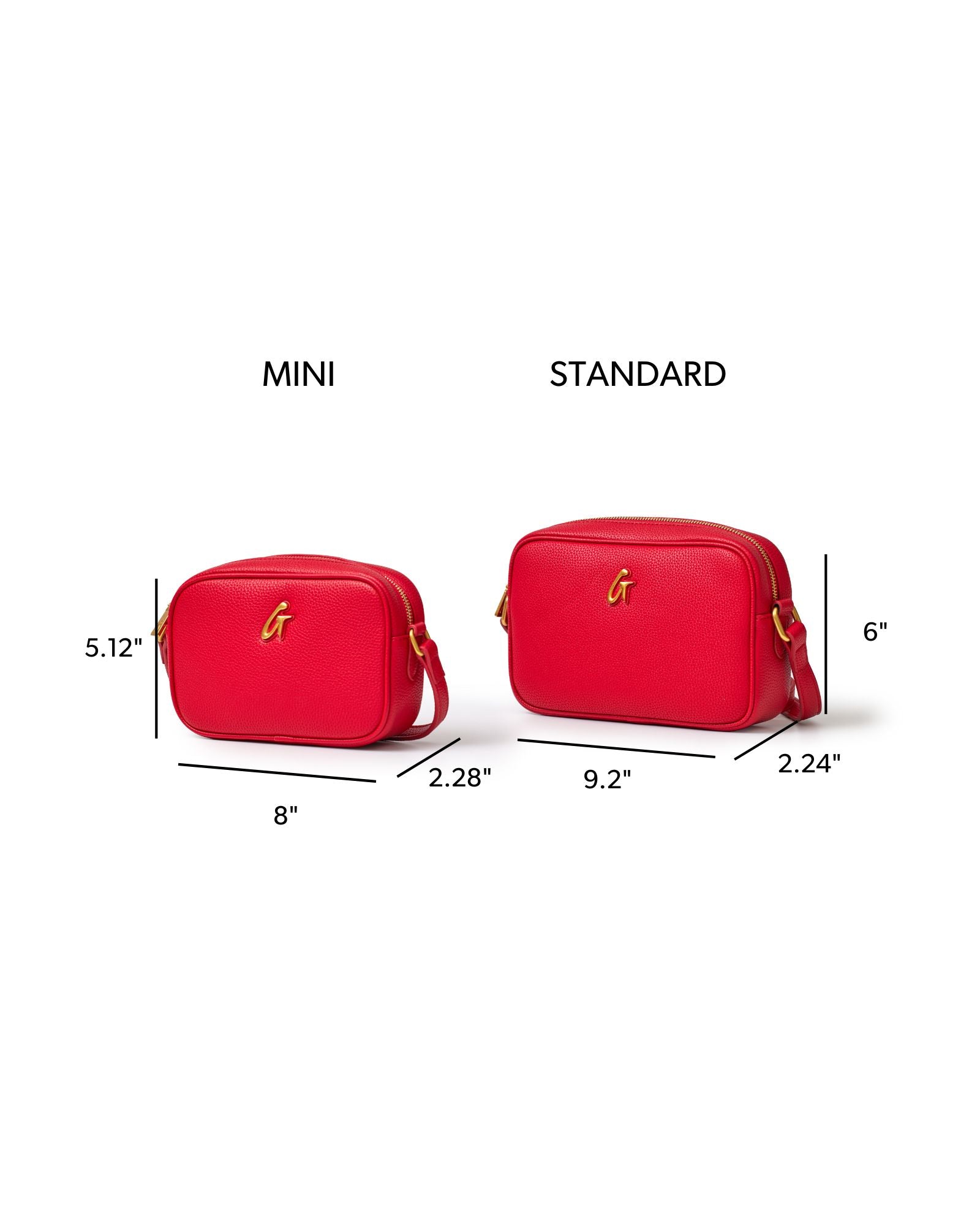 MINI PEBBLE CAMERA BAG - RED