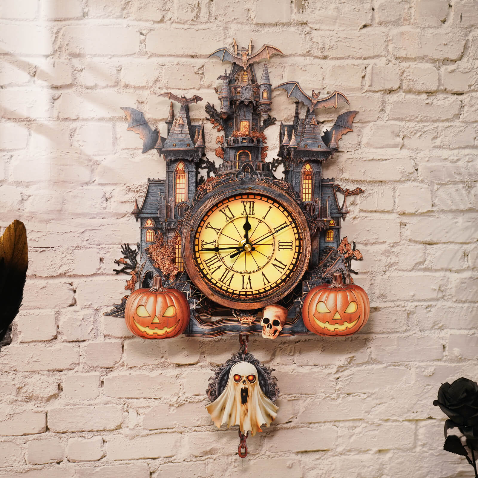 Mysterious Castleâ€“ DIY Wooden Clock, 3D Puzzle Craft Kit