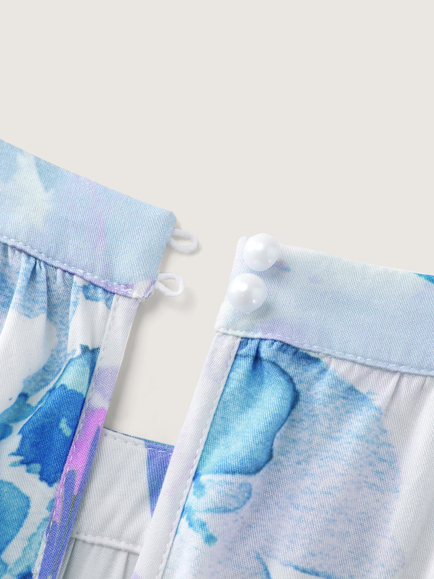 Floral Breeze Print Halter Neckline Midi Dress