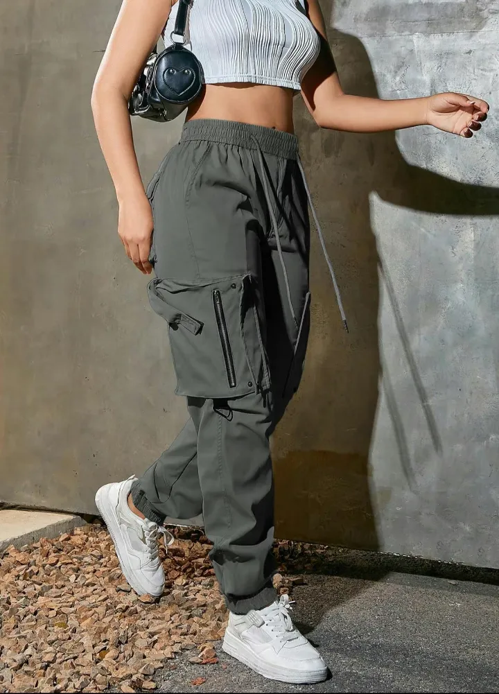 Women's Drawstring Cargo Pants