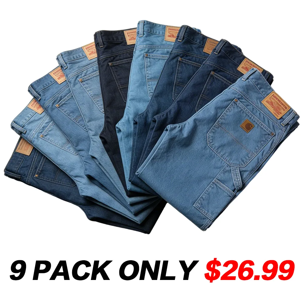Mens 16-PACK Relaxed Fit Duck Carpenter Pants-Original 874® Work Pants