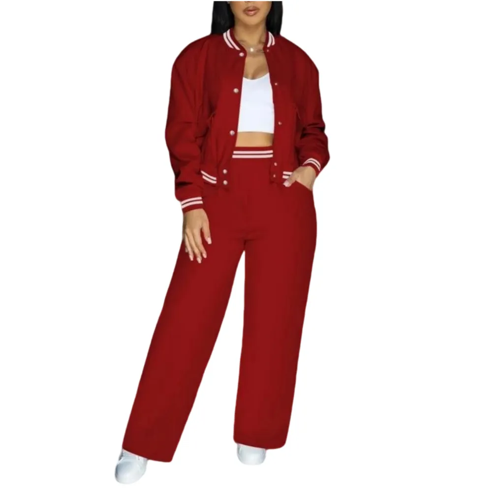 Women’s 2-Piece Baseball Jacket Set