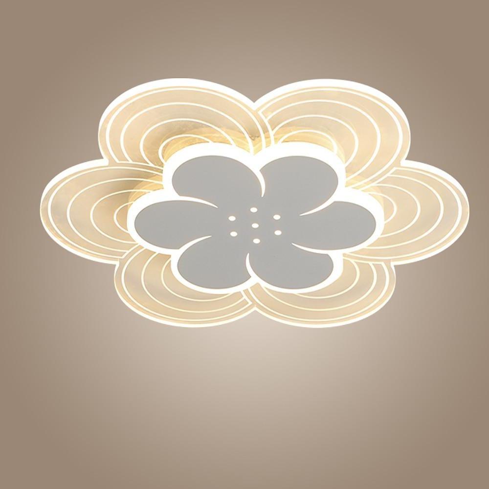 Flower Shapes Dimmable LED White Modern Ceiling Lights Flush Mount Lighting